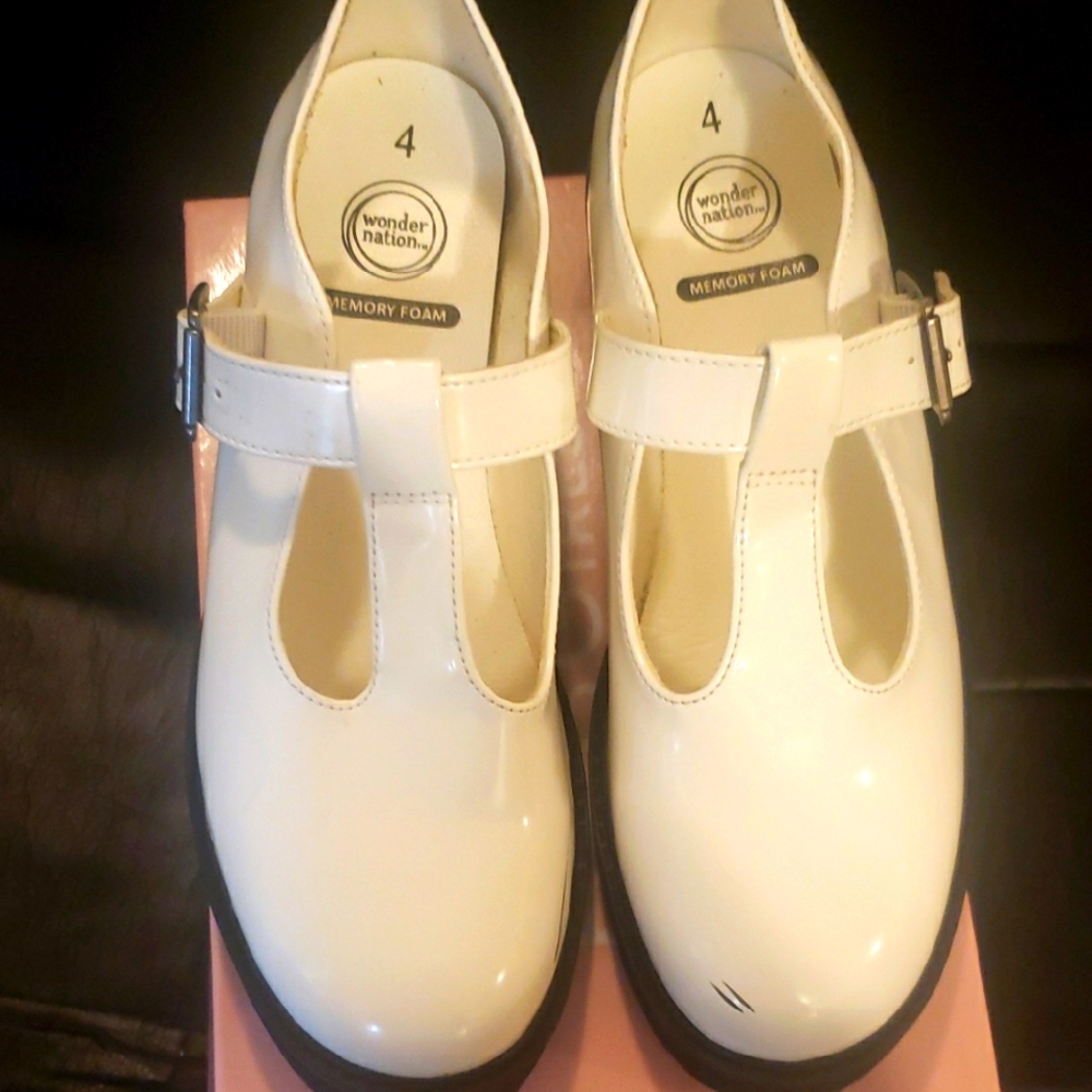 Wonder Nation White Mary Jane Shoes